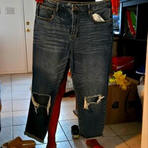 Women's Distressed Jeans Size 17